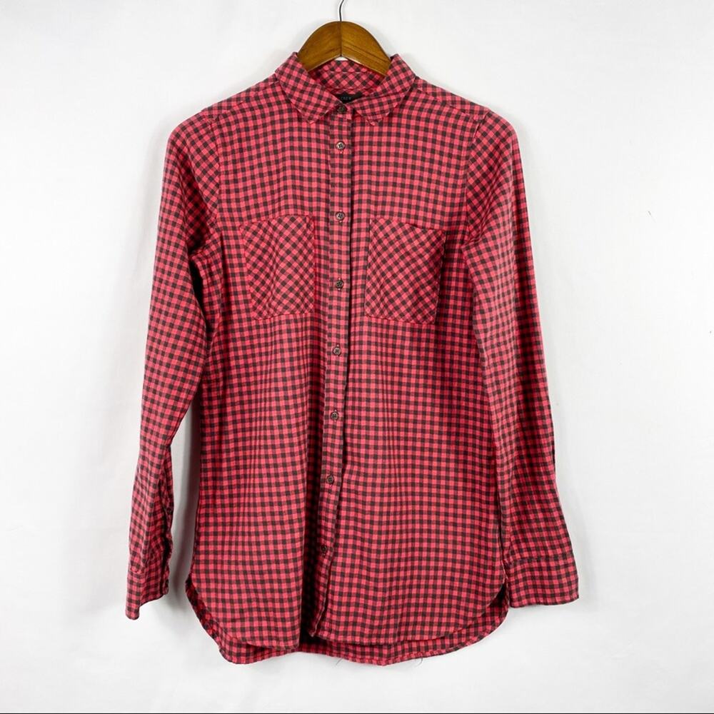 J.CREW Boy Shirt Mini Buffalo Check Tunic - 2 Tall